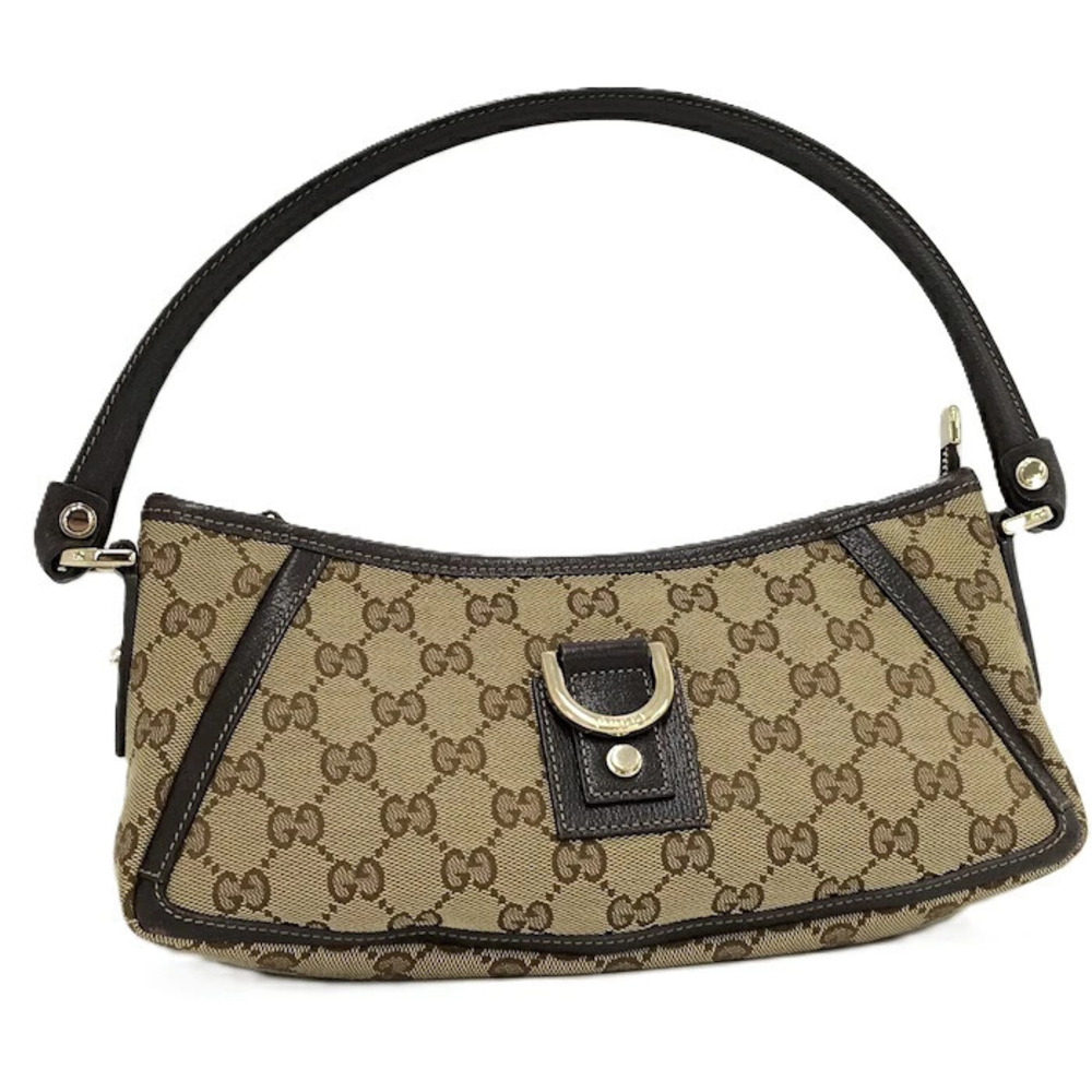 Gucci GG Canvas Abbey Ring beige brown halfmoon
